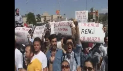 Kayseri' de Protesto Polisin İknasıyla Son Buldu