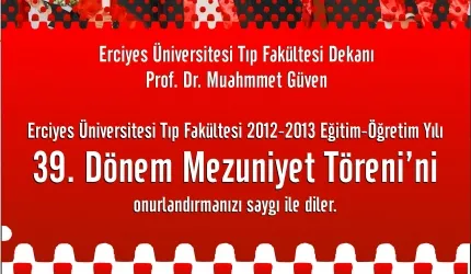 Erü Tıpta Mezuniyet Heycanı
