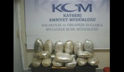 Kayseri'de 139 Kilo Esrar ve 33 Kilo Eroin Ele Geçirildi