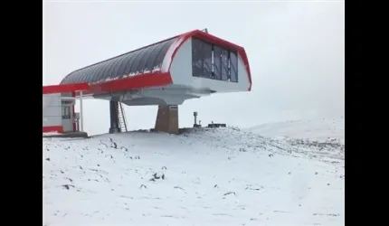 Erciyes'e Kar Yağışı Aralıklarla Devam Ediyor