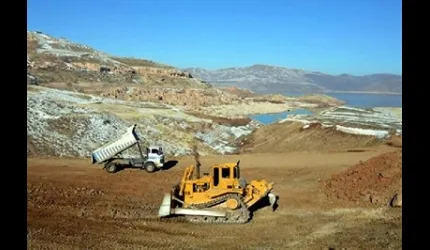 amula Baraj Gölü 'Sahil yolu' Çalışmaları Devam Ediyor