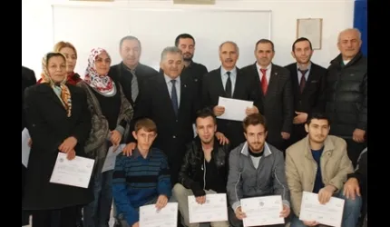 Kültür Mantarı Yetiştiriciliğini Öğrenenlere Sertifika