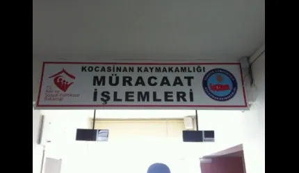 Kocasinan Kaymakamlığı'ndan Gelir Testi Duyurusu