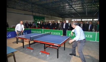 Kayseri Şeker Masa Tenisi Turnuvası Başladı