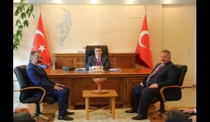 Vali Düzgün Kosb Başkanı Tahir Nursaçan'ı Kabul Etti