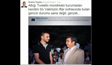 Vali'ye 'beni Ne Zaman İftara Davet Edeceksiniz?" Tweeti Attı Orucunu Vali İle Birlikte Açtı