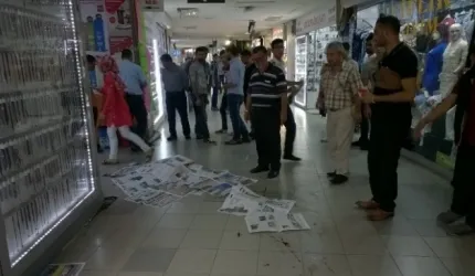 Yeraltı Çarşısında Bıçaklı Kavga