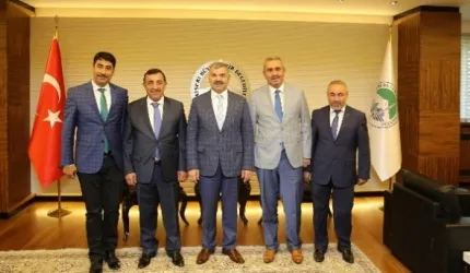 Hak-Iş Konfederasyonu Genel Başkan Vekili Toruntay'dan Başkan Çelik'e Ziyaret