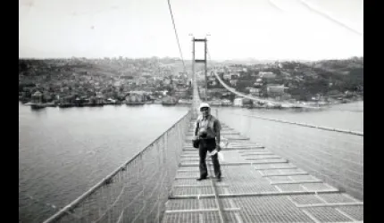 Boğaz Köprüsü inşaatının her aşamasını Karayolları arşivi için fotoğrafladı