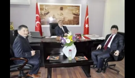 Rektör Prof. Dr. Özkanca'dan MHP İl Başkanı Eke'ye ziyaret