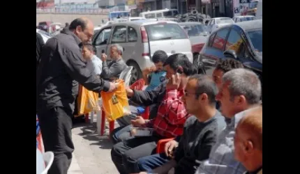 Sanayi esnafı Kutlu Doğum Haftası heyecanını birlikte yaşadı