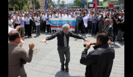 Kayseri´deki eylemde arbede yaşandı