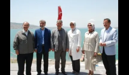 Yamula Barajı´nın 4 mimarı barajda bir araya geldi