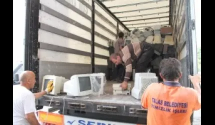 Talas´ta e-atıklar geri dönüşümde