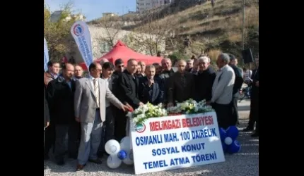 Melikgazi'de 100 dairelik kentsel dönüşümün temeli atıldı